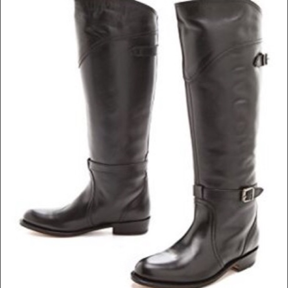 Frye Dorado brown leather riding boots sz 9M